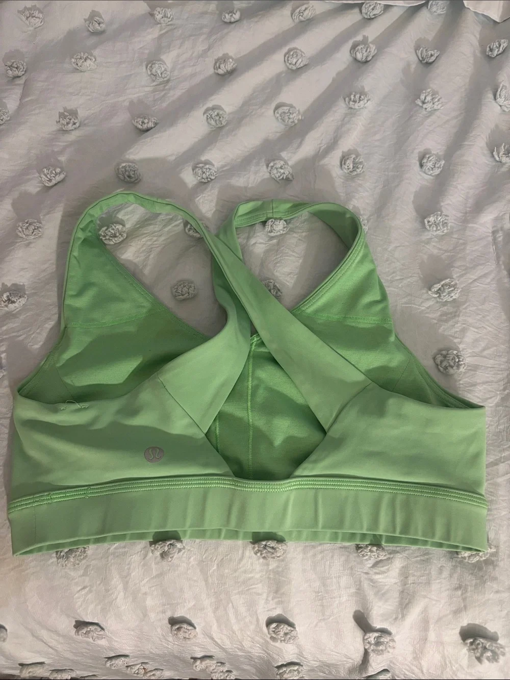 lululemon athletica Light Green Crossback Sports Bra